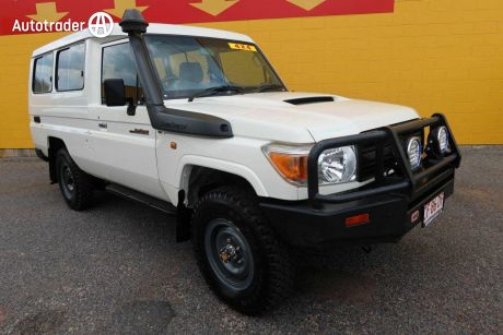White 2016 Toyota Landcruiser Troop Carrier Workmate (4X4) 3 Seat