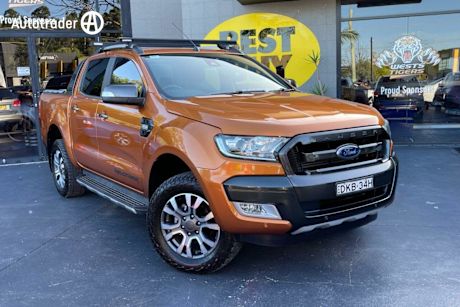 Orange 2016 Ford Ranger Dual Cab Pick-up Wildtrak 3.2 (4X4)