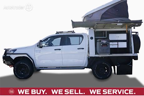 White 2021 Toyota Hilux Double Cab Chassis Sr (4X4)