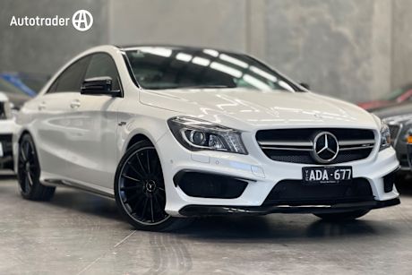 White 2014 Mercedes-Benz CLA45 Coupe Amg