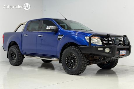 Blue 2014 Ford Ranger Dual Cab Utility Xlt 3.2 (4X4)