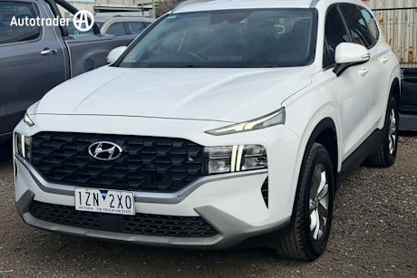 White 2021 Hyundai Santa FE Wagon Crdi (Awd)