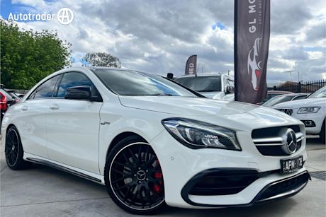 White 2017 Mercedes-Benz CLA45 Coupe 4Matic