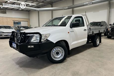 White 2013 Toyota Hilux Cab Chassis Workmate