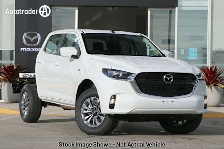 White 2024 Mazda BT-50 Dual Cab Chassis XT (4X4)
