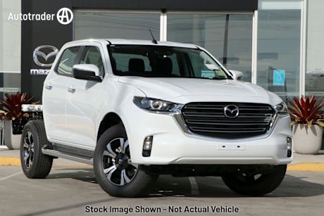 White 2024 Mazda BT-50 Dual Cab Chassis XTR (4X4)