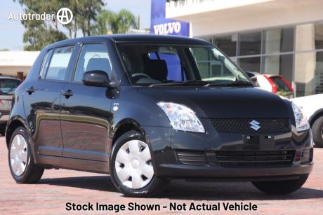 Black 2009 Suzuki Swift Hatchback