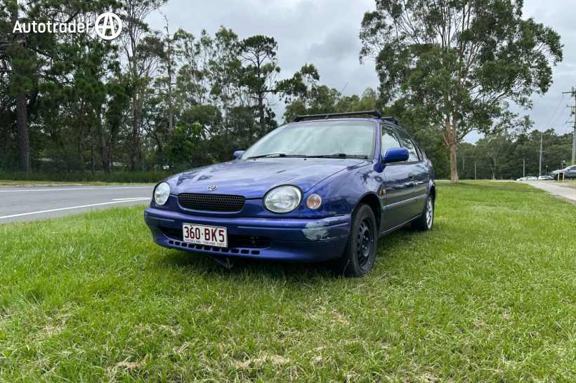 Blue 1999 Toyota Corolla Liftback Conquest Seca
