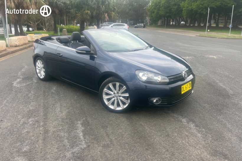 Blue 2013 Volkswagen Golf Cabriolet 118 TSI