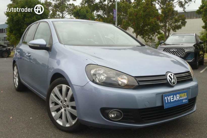 Blue 2009 Volkswagen Golf Hatchback 103 TDI Comfortline