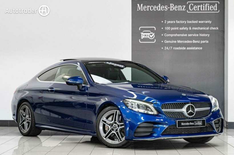 Blue 2019 Mercedes-Benz C300 Coupe