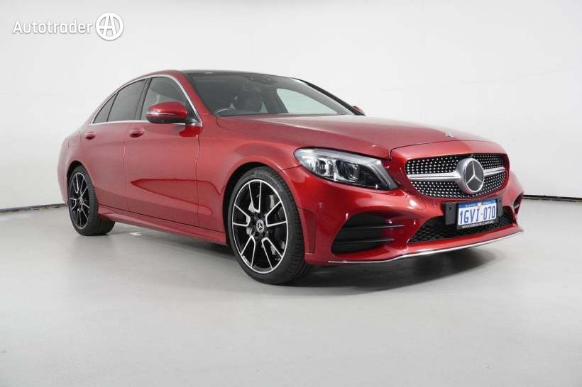 Red 2019 Mercedes-Benz C300 Sedan