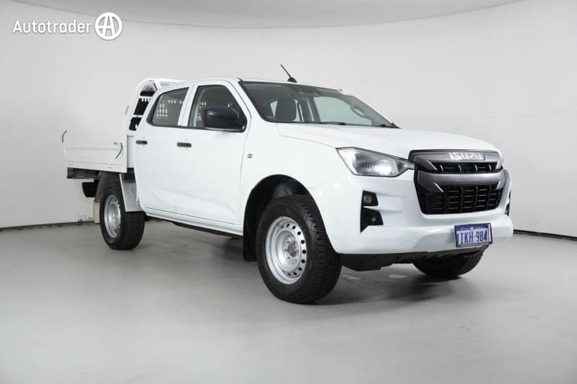 White 2021 Isuzu D-MAX Crew Cab Chassis SX (4X4)