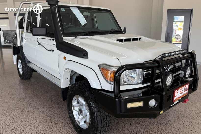 White 2018 Toyota Landcruiser Double Cab Chassis GXL (4X4)