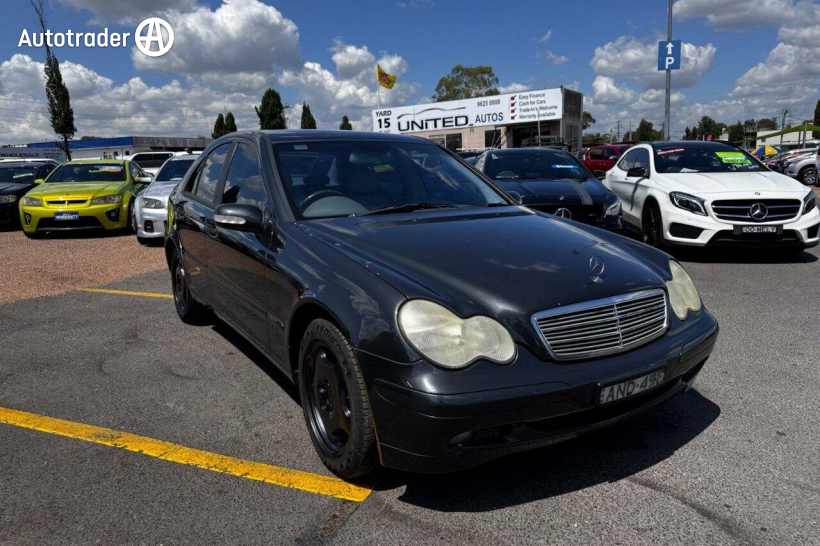 Black 2002 Mercedes-Benz C200 Sedan Kompressor Classic