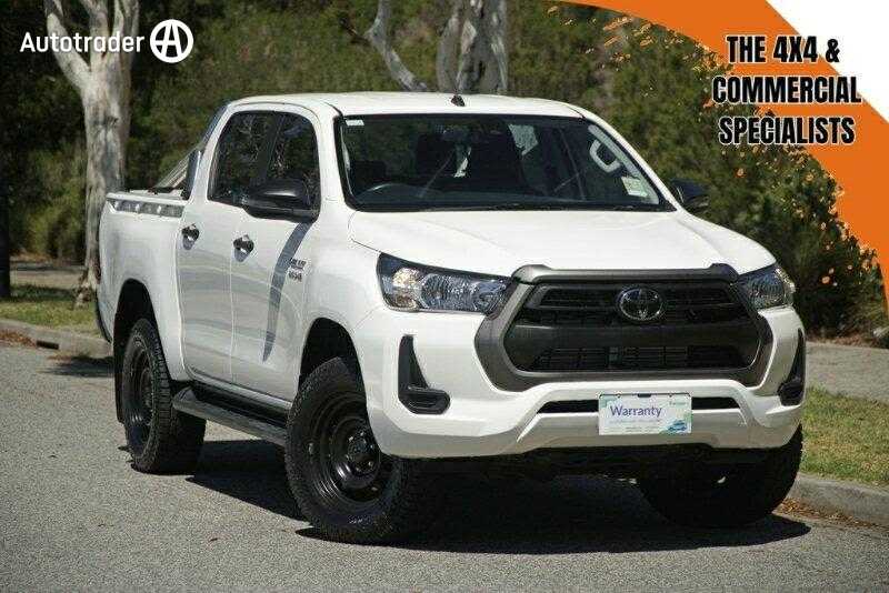 White 2020 Toyota Hilux Double Cab Chassis SR (4X4)