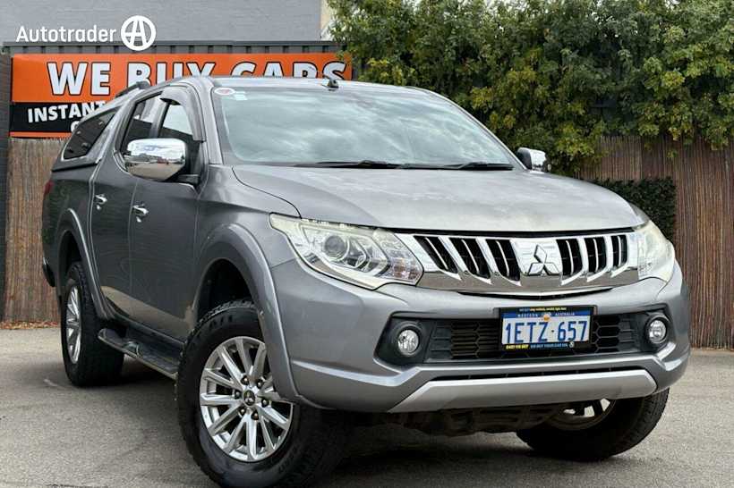 Grey 2015 Mitsubishi Triton Dual Cab Utility Exceed (4X4)