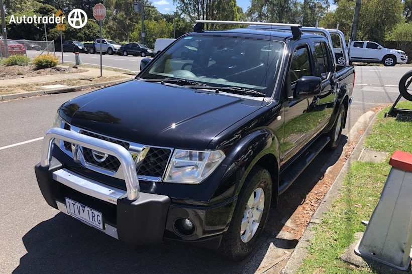 Black 2009 Nissan Navara Ute Tray ST