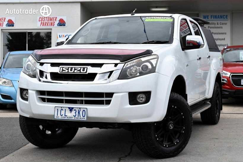 White 2014 Isuzu D-MAX Crew Cab Utility LS-U HI-Ride (4X4)