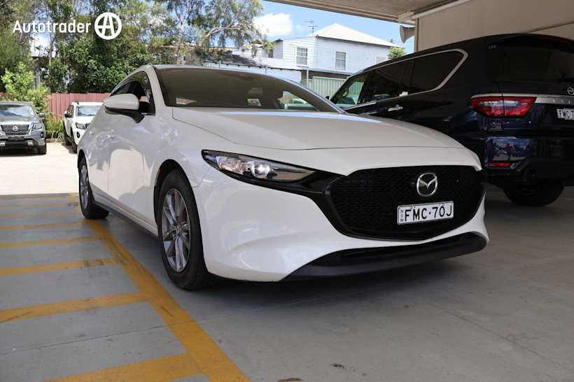 White 2019 Mazda Mazda3 Sedan