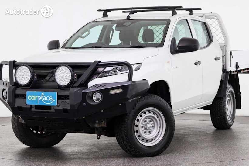 White 2019 Mitsubishi Triton Double Cab Chassis GLX Adas (4X4)