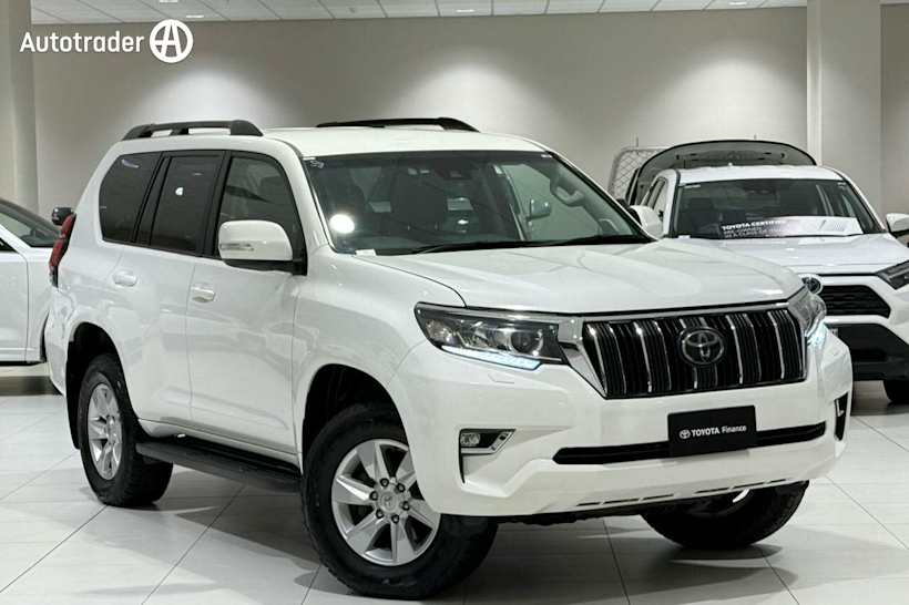 White 2023 Toyota Landcruiser Prado Wagon GXL Flat Tailgate