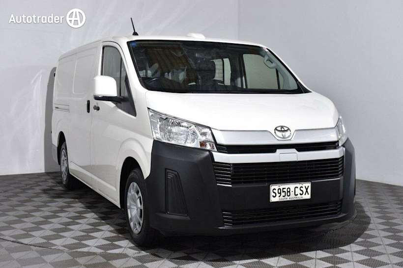 White 2022 Toyota Hiace Van LWB Barn Door