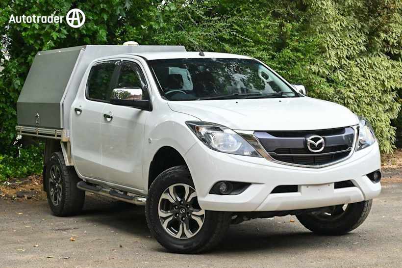 White 2018 Mazda BT-50 Dual Cab Chassis XT HI-Rider (4X2) (5YR)