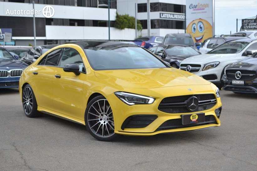 Yellow 2020 Mercedes-Benz CLA35 Coupe 4Matic