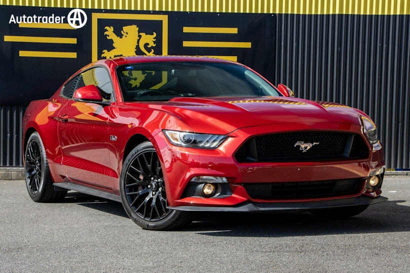 Red 2016 Ford Mustang Coupe Fastback GT 5.0 V8