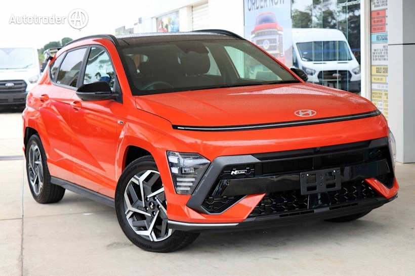 Orange 2024 Hyundai Kona Wagon Hybrid Premium N Line Sunroof